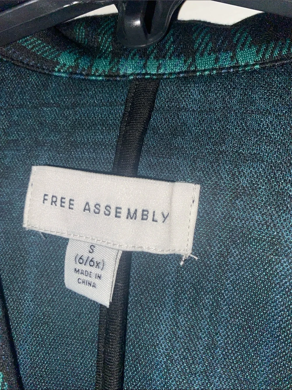 Free Assembly Girls Tartan Double Breasted Blazer and Flared Pant Set Sz 6/6x